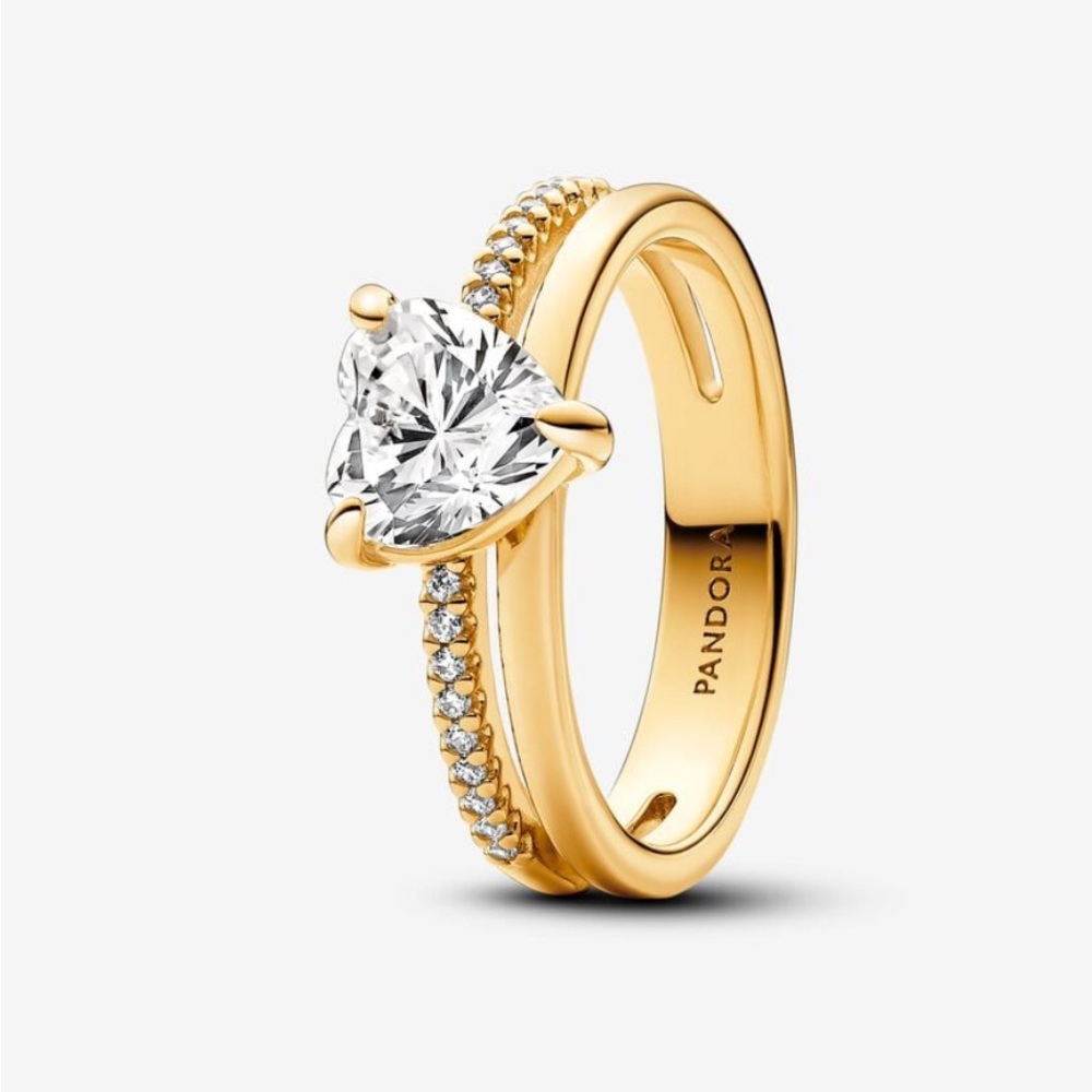 Pandora Gold Heart Ring